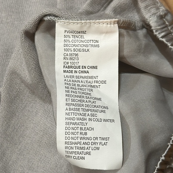 Tristan Silk Back Cotton Blend Tank Top - Picture 4 of 7